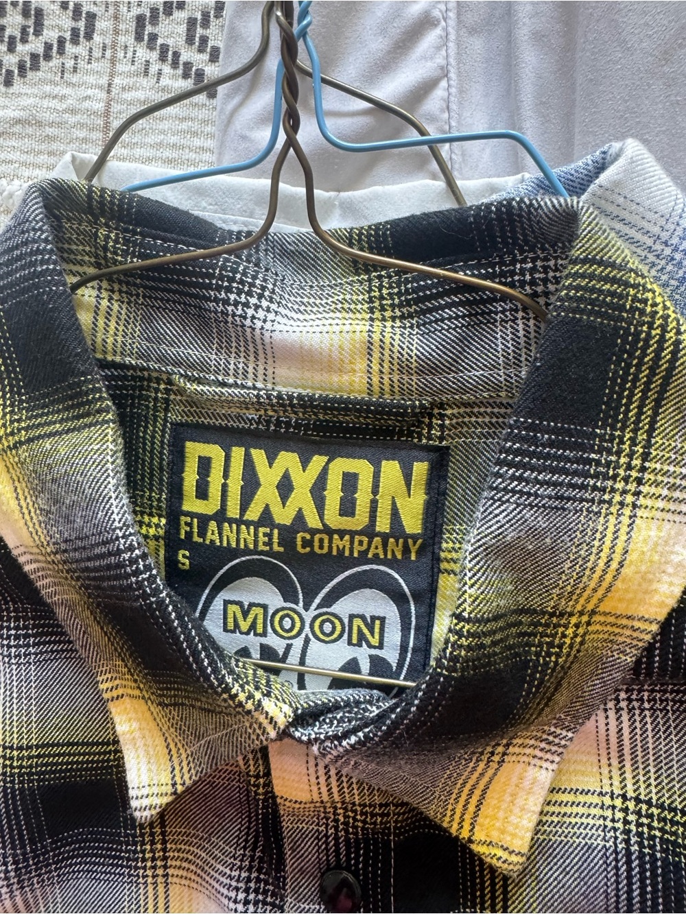 DIXXON Yellow and Black Plaid Button-Down Shirt - Picture 2 of 2